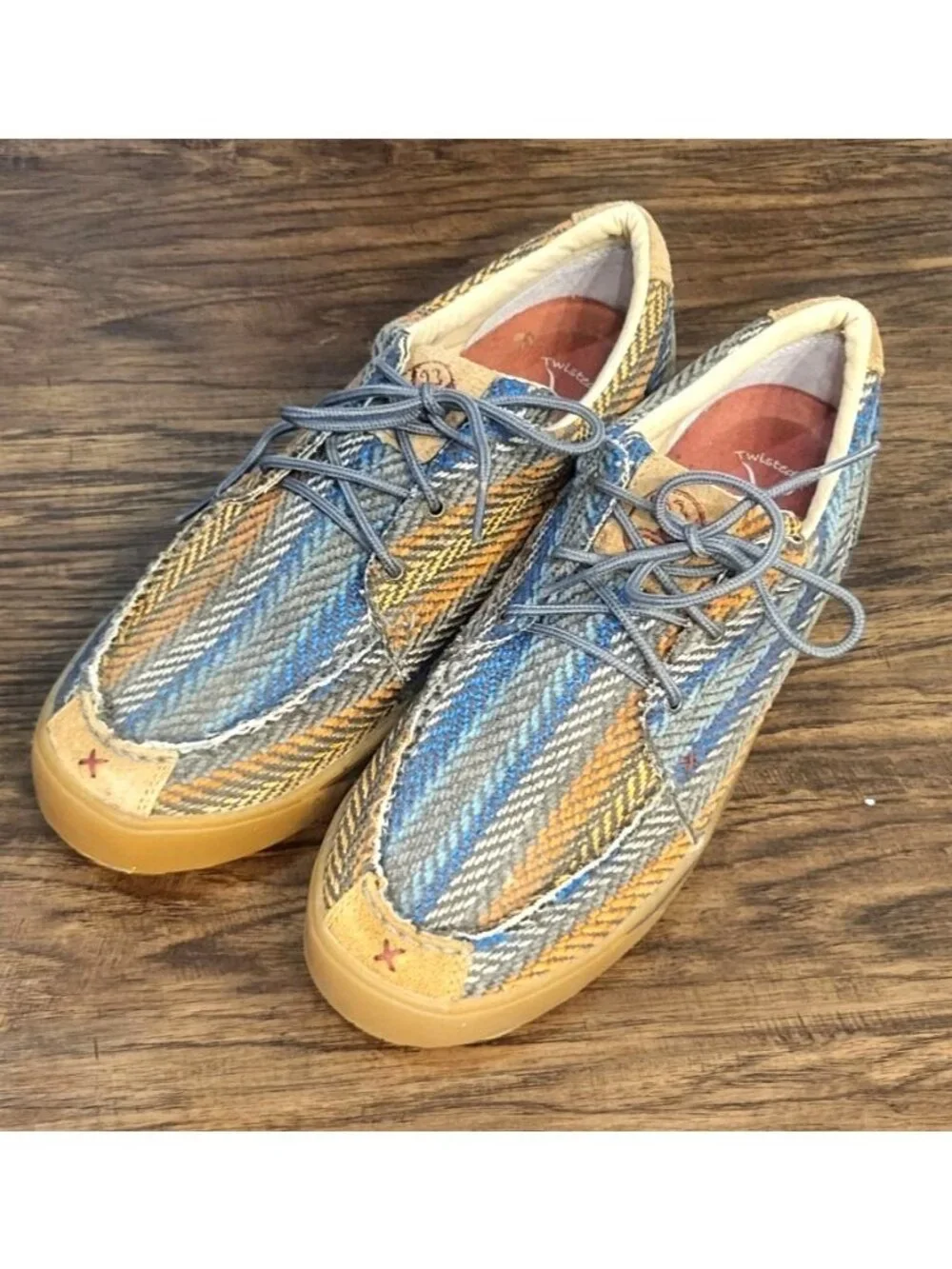 Mens Twisted X Hooey Loper 13 Moc Aztec Herringbone Shoes Southwestern Western